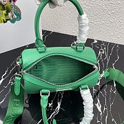 PRADA | Green Saffiano top-handle bag - 1BB846 - 20 x 11 x 11.5 cm - 3