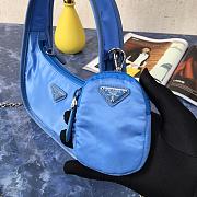 Prada | Re-edition 1995 Blue Nylon Bag - 1BC114 - 18 x 25 x 8.5 cm  - 2