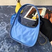 Prada | Re-edition 1995 Blue Nylon Bag - 1BC114 - 18 x 25 x 8.5 cm  - 3