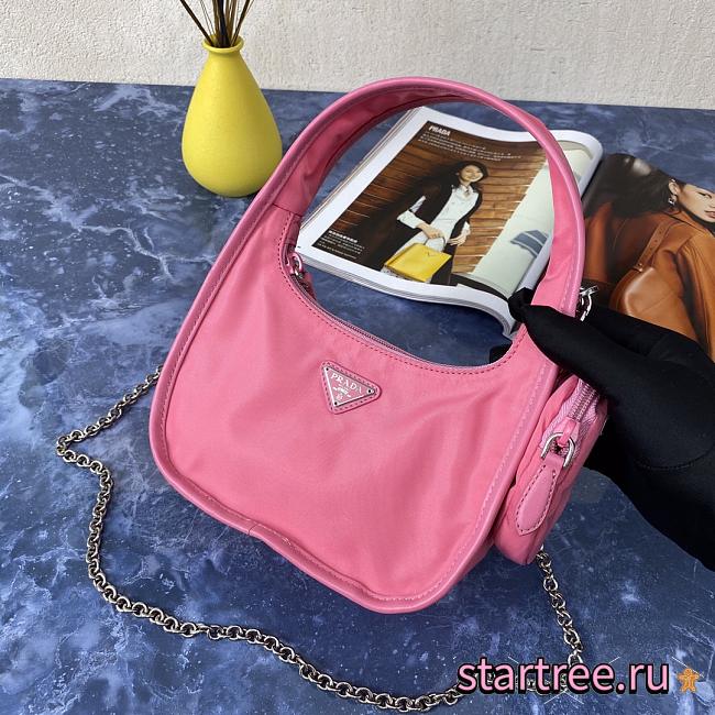 Prada | Re-edition 1995 Pink Nylon Bag - 1BC114 - 18 x 25 x 8.5 cm  - 1