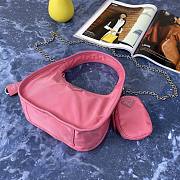 Prada | Re-edition 1995 Pink Nylon Bag - 1BC114 - 18 x 25 x 8.5 cm  - 2