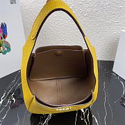 Prada Leather Yellow Handbag - 1BC127 - 23 x 21 x 13 cm - 2