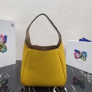 Prada Leather Yellow Handbag - 1BC127 - 23 x 21 x 13 cm - 3