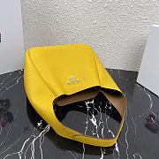 Prada Leather Yellow Handbag - 1BC127 - 23 x 21 x 13 cm - 5