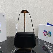 PRADA | Prada Cleo Black brushed leather bag - 1BD311 - 23 x 21 x 10 cm - 6