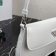 PRADA | Prada Cleo White brushed leather bag - 1BD311 - 23 x 21 x 10 cm - 2