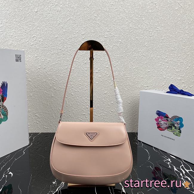 PRADA | Prada Cleo Pink brushed leather bag - 1BD311 - 23 x 21 x 10 cm - 1