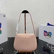 PRADA | Prada Cleo Pink brushed leather bag - 1BD311 - 23 x 21 x 10 cm - 4