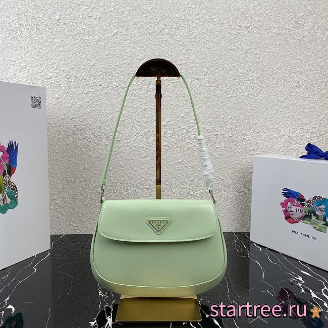 PRADA | Prada Cleo Mint brushed leather bag - 1BD311 - 23 x 21 x 10 cm - 1