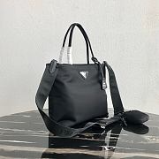 Prada | Black Tesuto Shopping Nylon Tote Bag - 1BG320 - 25 x 23.5 x 8 cm - 2