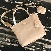 Prada | Beige Tesuto Shopping Nylon Tote Bag - 1BG320 - 25 x 23.5 x 8 cm - 5