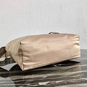 Prada | Beige Tesuto Shopping Nylon Tote Bag - 1BG320 - 25 x 23.5 x 8 cm - 3