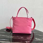 Prada | Pink Tesuto Shopping Nylon Tote Bag - 1BG320 - 25 x 23.5 x 8 cm - 6