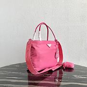 Prada | Pink Tesuto Shopping Nylon Tote Bag - 1BG320 - 25 x 23.5 x 8 cm - 2