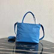 Prada | Blue Tesuto Shopping Nylon Tote Bag - 1BG320 - 25 x 23.5 x 8 cm - 5