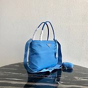 Prada | Blue Tesuto Shopping Nylon Tote Bag - 1BG320 - 25 x 23.5 x 8 cm - 2