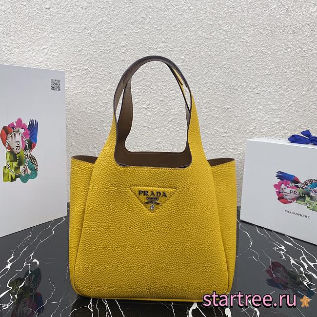 Prada | Yellow Dynamique handbag - 1BG335 - 25 x 21.5 x 14 cm - 1