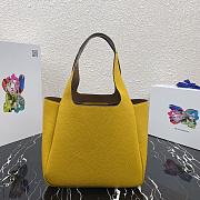 Prada | Yellow Dynamique handbag - 1BG335 - 25 x 21.5 x 14 cm - 3