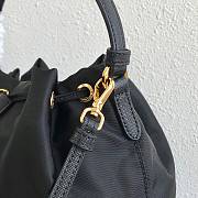 PRADA | Black Nylon Duet Shoulder Bag - 1BH038 - 23 × 18 × 12 cm - 3