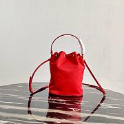 PRADA | Red Nylon Duet Shoulder Bag - 1BH038 - 23 × 18 × 12 cm - 5