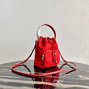 PRADA | Red Nylon Duet Shoulder Bag - 1BH038 - 23 × 18 × 12 cm - 2