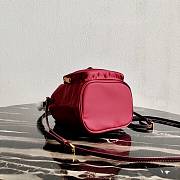 PRADA | Red Wine Nylon Duet Shoulder Bag - 1BH038 - 23 × 18 × 12 cm - 6