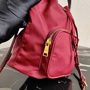 PRADA | Red Wine Nylon Duet Shoulder Bag - 1BH038 - 23 × 18 × 12 cm - 5