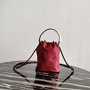 PRADA | Red Wine Nylon Duet Shoulder Bag - 1BH038 - 23 × 18 × 12 cm - 4