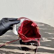 PRADA | Red Wine Nylon Duet Shoulder Bag - 1BH038 - 23 × 18 × 12 cm - 3