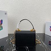 PRADA | Black Saffiano Symbole Bag - 1BN021 - 20 × 15 × 5 cm - 5