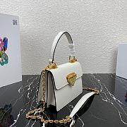 PRADA | White Saffiano Symbole Bag - 1BN021 - 20 × 15 × 5 cm - 5