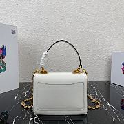 PRADA | White Saffiano Symbole Bag - 1BN021 - 20 × 15 × 5 cm - 6