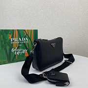 PRADA | Black Nylon and Saffiano Bag - 2VH113 - 24 x 18.5 x 6 cm - 4