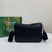 PRADA | Black Nylon and Saffiano Bag - 2VH113 - 24 x 18.5 x 6 cm - 2