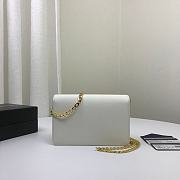 PRADA | White Saffiano shoulder bag - 1BP006 - 18 x 11.5 x 3 cm - 6
