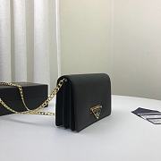 PRADA | Black Saffiano shoulder bag - 1BP006 - 18 x 11.5 x 3 cm - 4