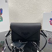 PRADA | Black Saffiano Mini Bag - 1BP020 - 20 x 12 x 4 cm - 1