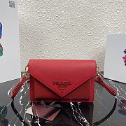 PRADA | Red Saffiano Mini Bag - 1BP020 - 20 x 12 x 4 cm - 1