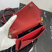 PRADA | Red Saffiano Mini Bag - 1BP020 - 20 x 12 x 4 cm - 4