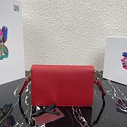 PRADA | Red Saffiano Mini Bag - 1BP020 - 20 x 12 x 4 cm - 5