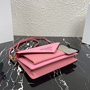 PRADA | Pink Saffiano Mini Bag - 1BP020 - 20 x 12 x 4 cm - 2