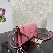 PRADA | Pink Saffiano Mini Bag - 1BP020 - 20 x 12 x 4 cm - 3