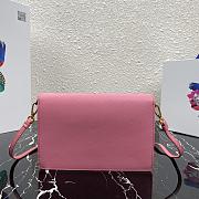 PRADA | Pink Saffiano Mini Bag - 1BP020 - 20 x 12 x 4 cm - 4