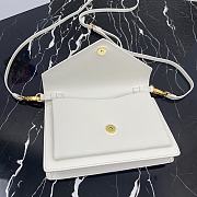 PRADA | White Saffiano Mini Bag - 1BP020 - 20 x 12 x 4 cm - 6