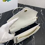 PRADA | White Saffiano Mini Bag - 1BP020 - 20 x 12 x 4 cm - 4