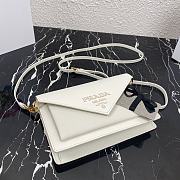 PRADA | White Saffiano Mini Bag - 1BP020 - 20 x 12 x 4 cm - 5