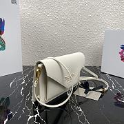 PRADA | White Saffiano Mini Bag - 1BP020 - 20 x 12 x 4 cm - 3