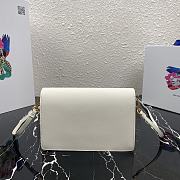 PRADA | White Saffiano Mini Bag - 1BP020 - 20 x 12 x 4 cm - 2