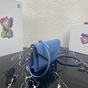 PRADA | Blue Saffiano Mini Bag - 1BP020 - 20 x 12 x 4 cm - 4