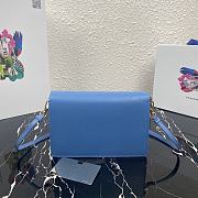 PRADA | Blue Saffiano Mini Bag - 1BP020 - 20 x 12 x 4 cm - 3
